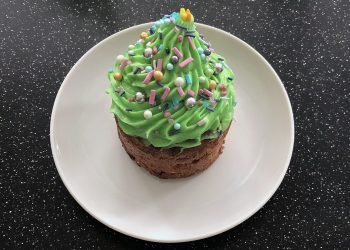 Muffins med juletræer