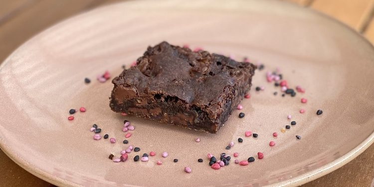 vegansk brownie