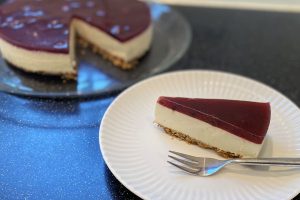 cheesecake med kirsebær - Bentebager.dk