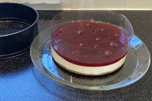 cheesecake med kirsebær - Bentebager.dk