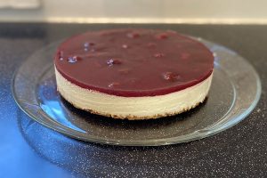 cheesecake med kirsebær
